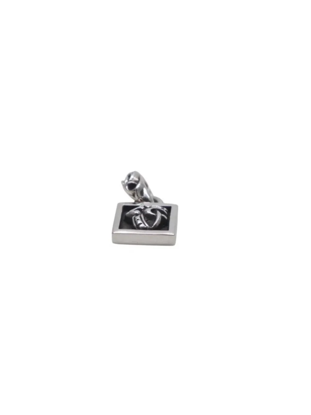 Chrome Hearts Framed Heart Necklace 925 Sterling Silver Celtic